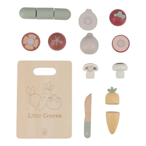 speelgoed snijgroenten houten speelset voor kinderen. by Little Dutch in Multicolour – product photo 4 of 4