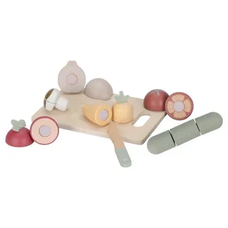 speelgoed snijgroenten houten speelset voor kinderen. by Little Dutch in Multicolour – product photo 2 of 4