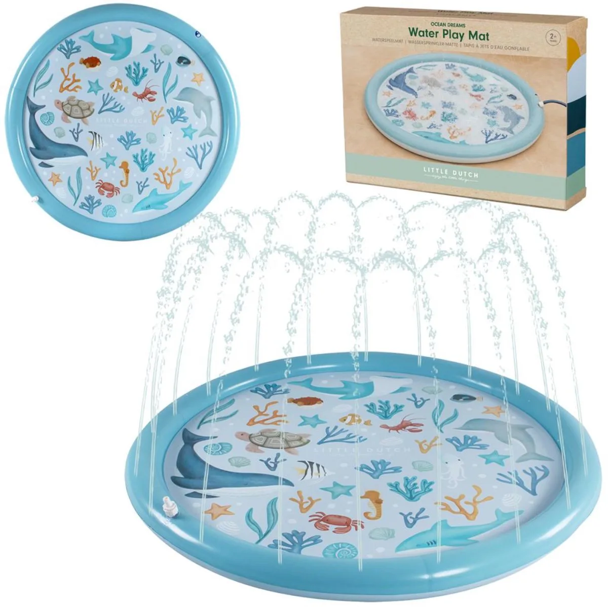 Sprinklermat Ocean Dreams 150 cm de Little Dutch en Bleu – photo du produit