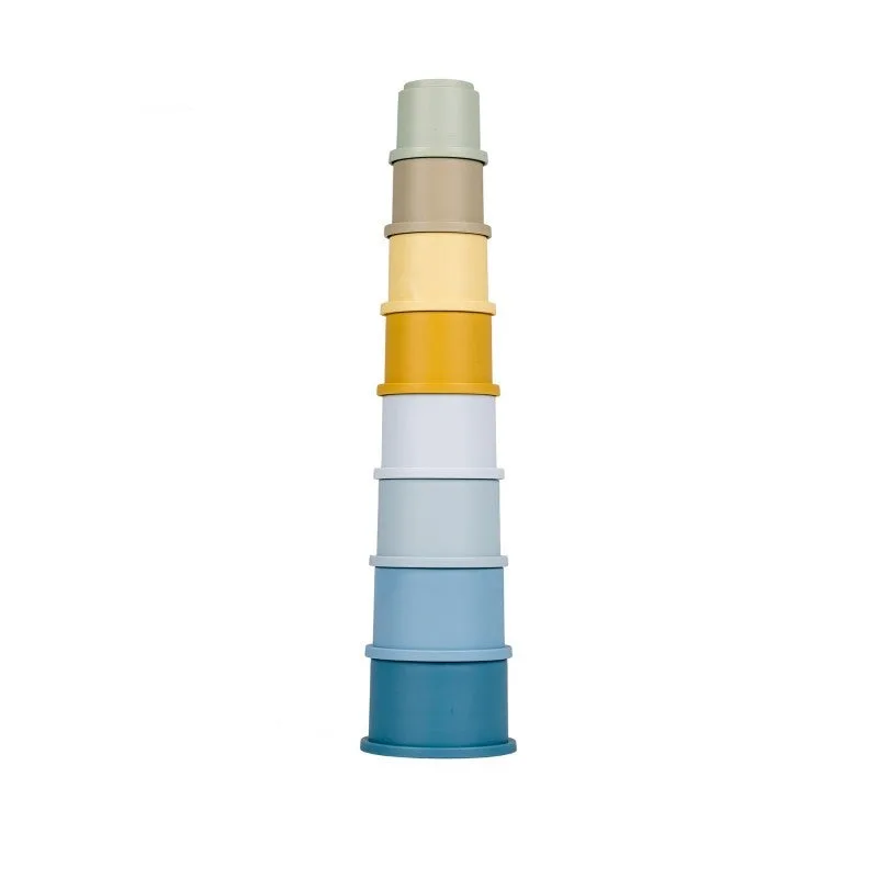 Gobelets empilables bleus de Little Dutch en Bleu – photo du produit 3 sur 3