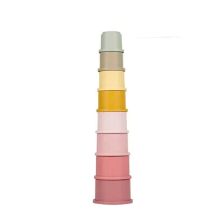 Stapelbekers Roze van Little Dutch in Roze – productfoto 3 van 3
