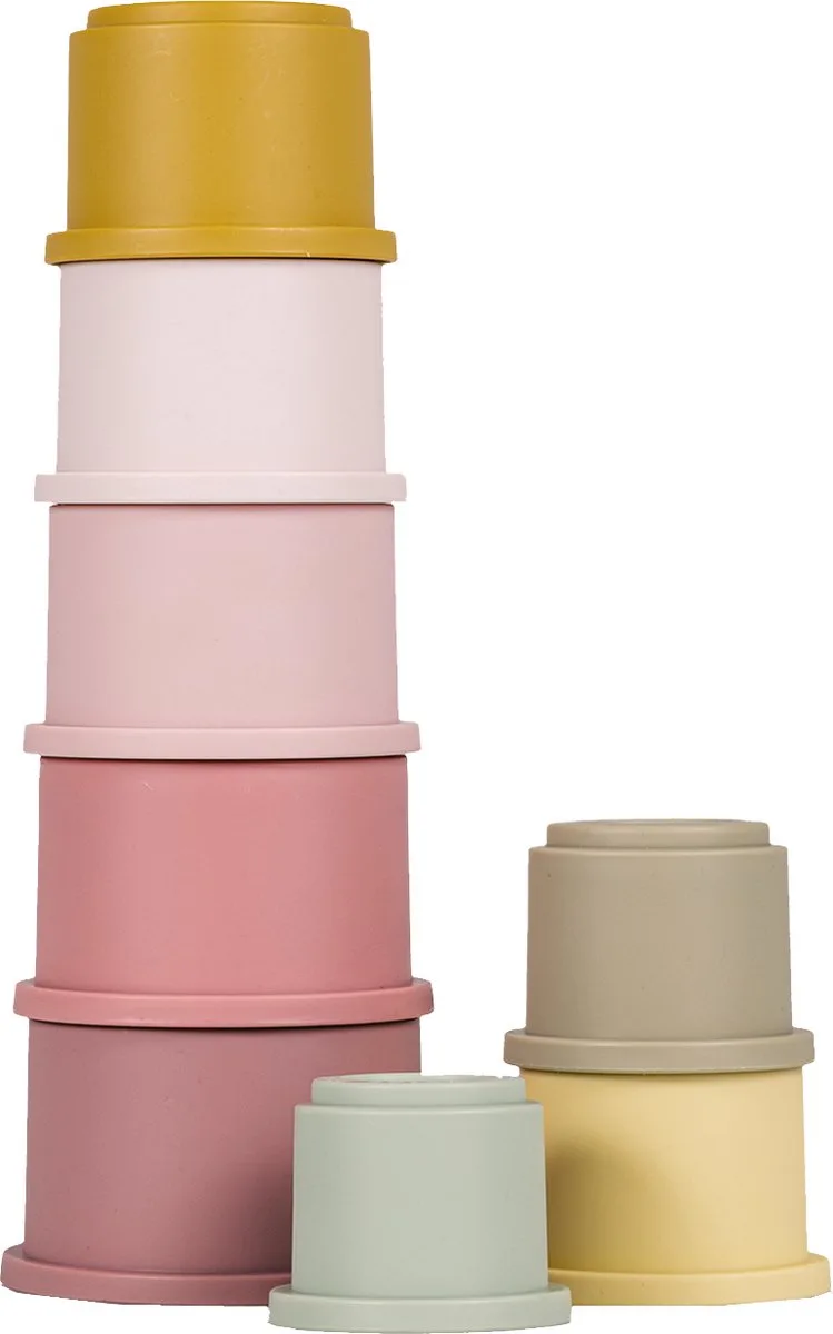Stapelbekers Roze van Little Dutch in Roze – productfoto 1 van 3