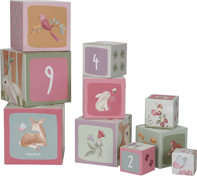 Stapelblokken - Fairy Garden FSC van Little Dutch in Meerkleurig – productfoto