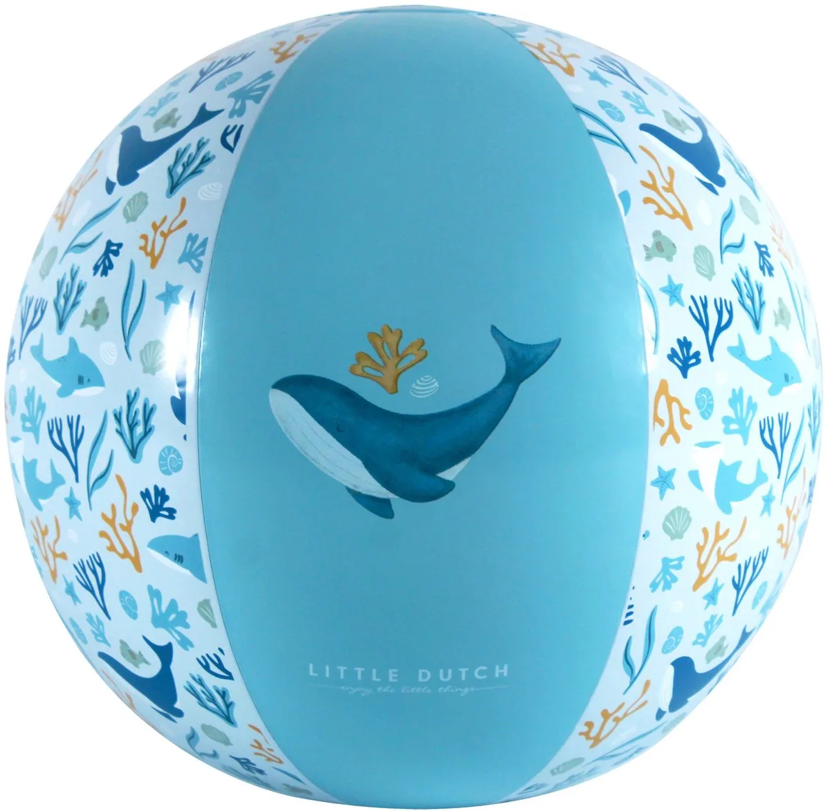 Strandbal 35 cm Ocean Dreams von Little Dutch in Blau – Produktfoto