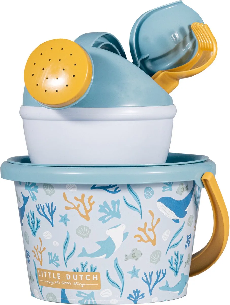 Strandset 9,5 cm 5-delig Oceans Dream by Little Dutch in Blue – product photo