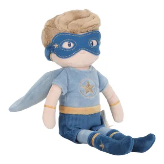 Superhero Knuffelpop Jim - 35 cm från Little Dutch i Blå – produktbild 3 av 4