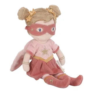 Superhero Knuffelpop Rosa - 35 cm de Little Dutch en Rose – photo du produit 3 sur 4