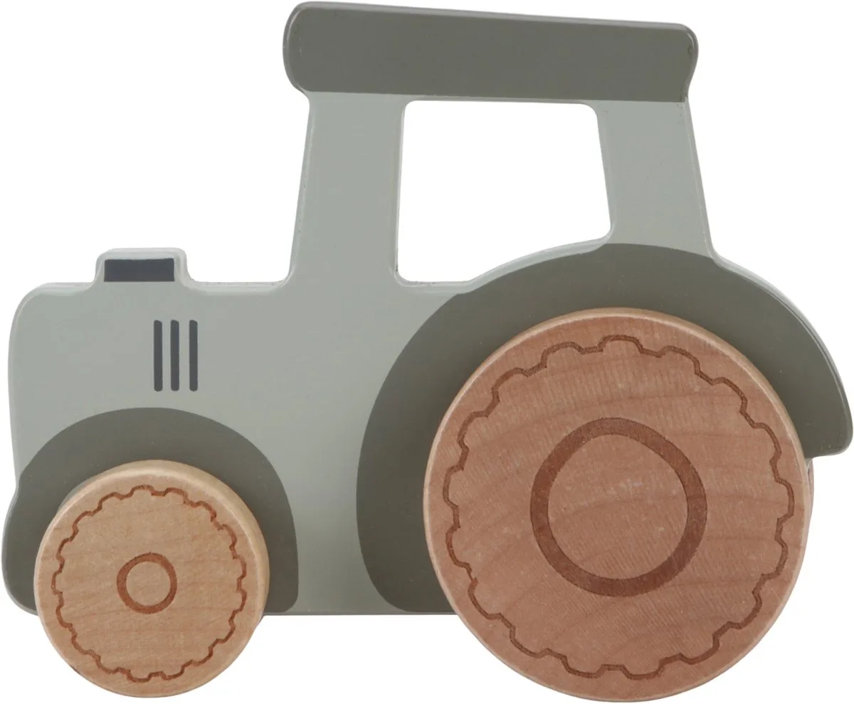 Tractor FSC - Little Farm by Little Dutch in Green, Hout – product photo