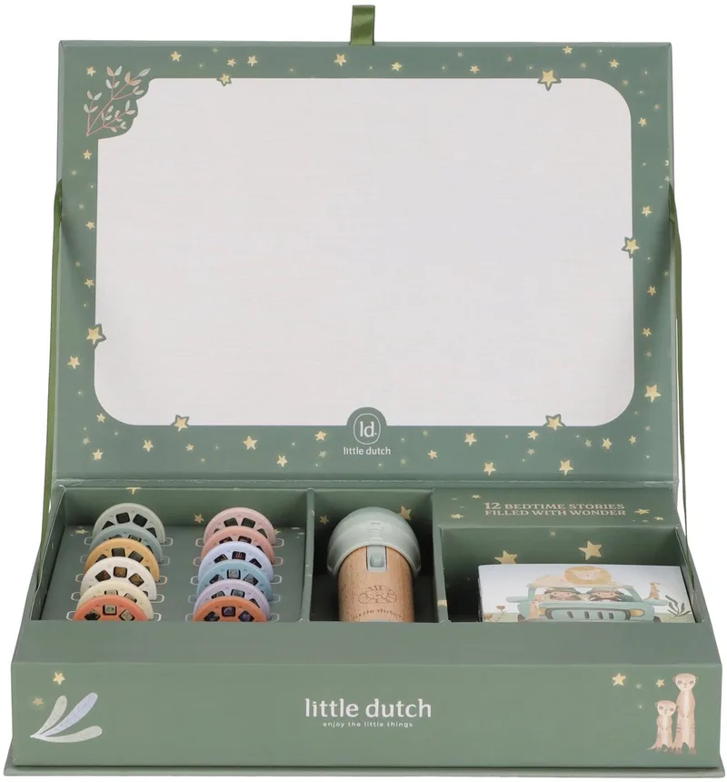 Verhalen projector zaklamp FSC van Little Dutch in Safari Friends – productfoto