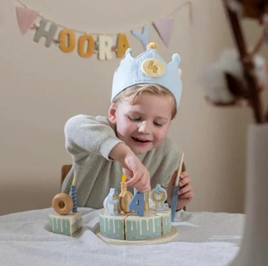 Verjaardagskroon van stof met cijfers by Little Dutch in Blue – product photo 4 of 4