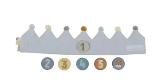 Verjaardagskroon van stof met cijfers by Little Dutch in Blue – product photo 2 of 4
