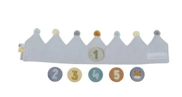 Verjaardagskroon van stof met cijfers by Little Dutch in Blue – product photo 2 of 4