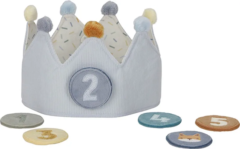 Verjaardagskroon van stof met cijfers by Little Dutch in Blue – product photo 1 of 4