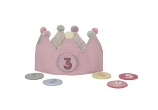 Verjaardagskroon van stof met cijfers by Little Dutch in Pink – product photo 3 of 4