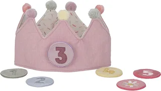 Verjaardagskroon van stof met cijfers by Little Dutch in Pink – product photo 1 of 4