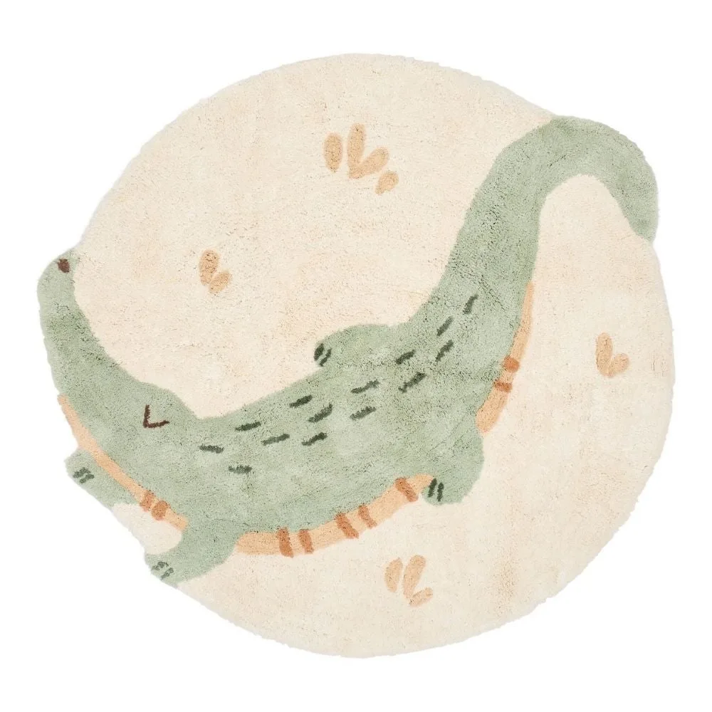 Vloerkleed Little Dutch Safari Friends Krokodil de Little Dutch – photo du produit