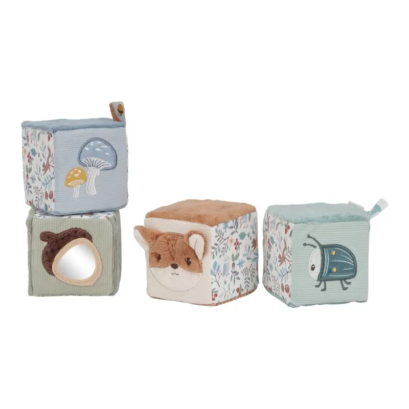 Zachte blokkenset - Forest Friends van Little Dutch in Meerkleurig – productfoto 4 van 4