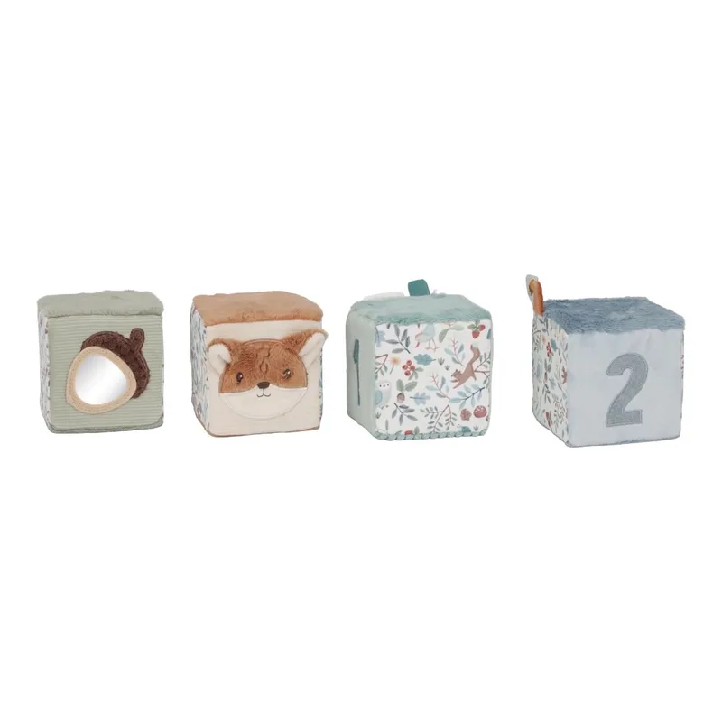 Zachte blokkenset - Forest Friends van Little Dutch in Meerkleurig – productfoto 2 van 4