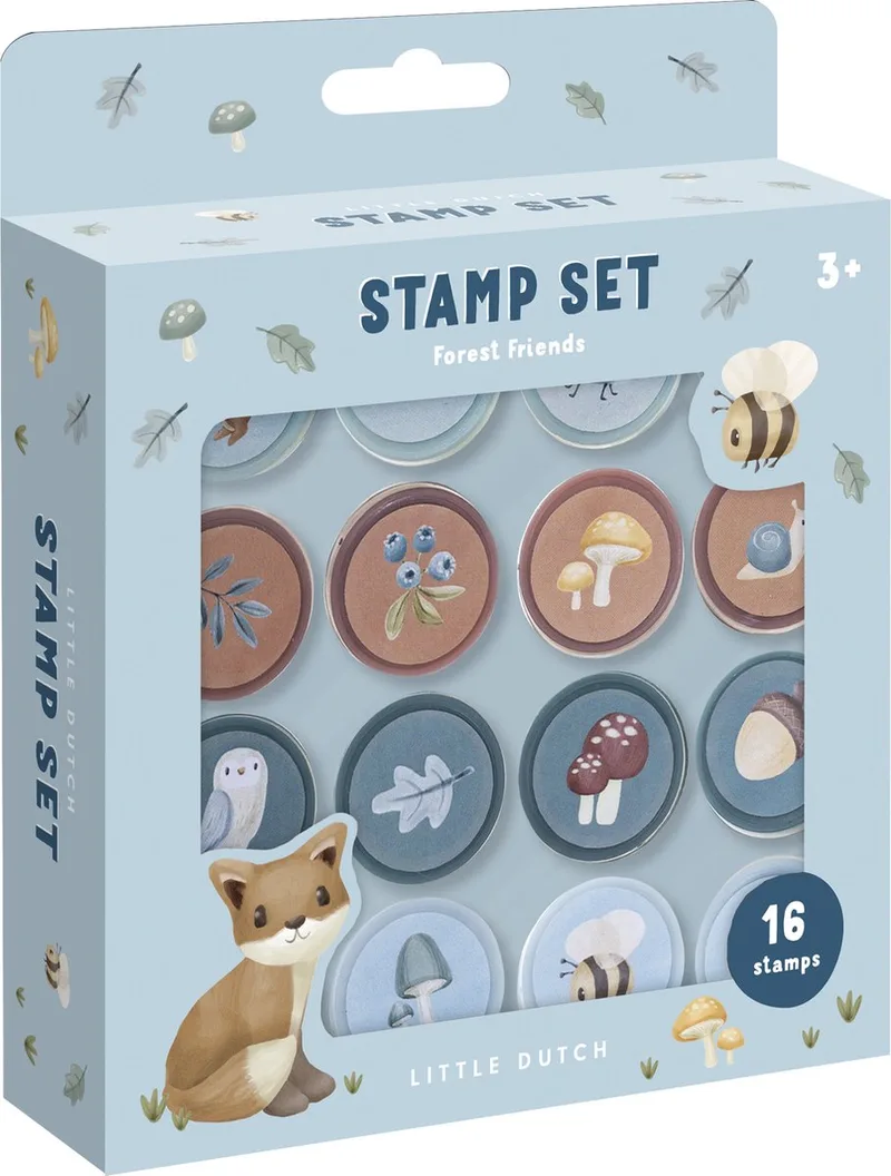 Bambolino Toys Little Dutch Stempels Forest Friends - 16st von Little Dutch in Mehrfarbig – Produktfoto