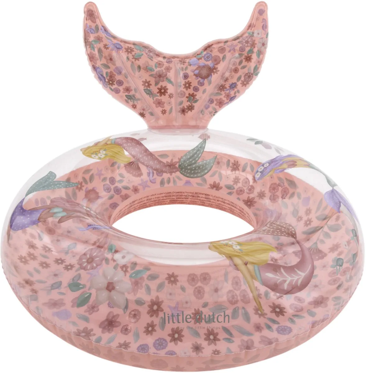 Zwemband Dreamy Mermaid Zwemring met Staart Ø91cm de Little Dutch en Rose – photo du produit