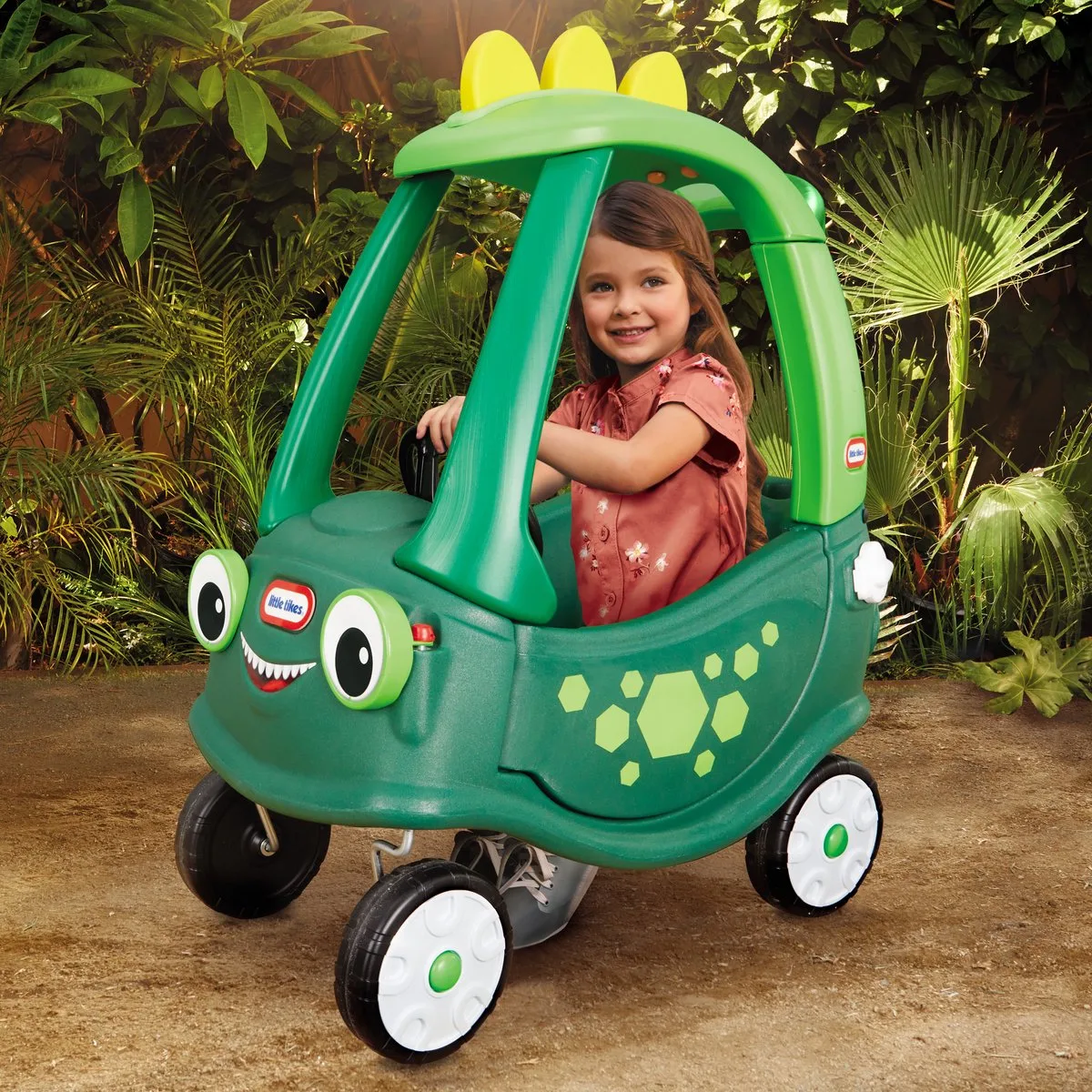 Cozy Coupe Dino Loopauto - Groen van Little Tikes in Donkergroen – productfoto