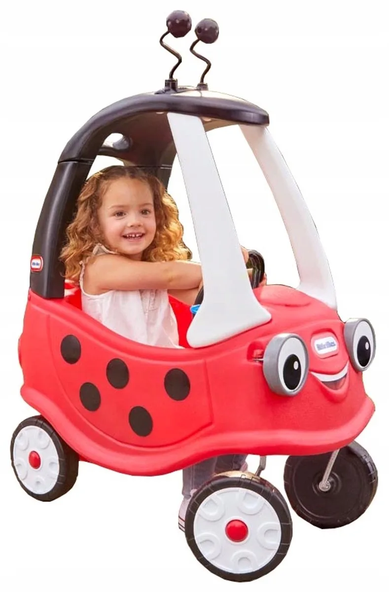 Cozy Coupe - Ladybird - Loopauto - Lieveheerstbeestje de Little Tikes en Rouge, Noir, Blanc – photo du produit