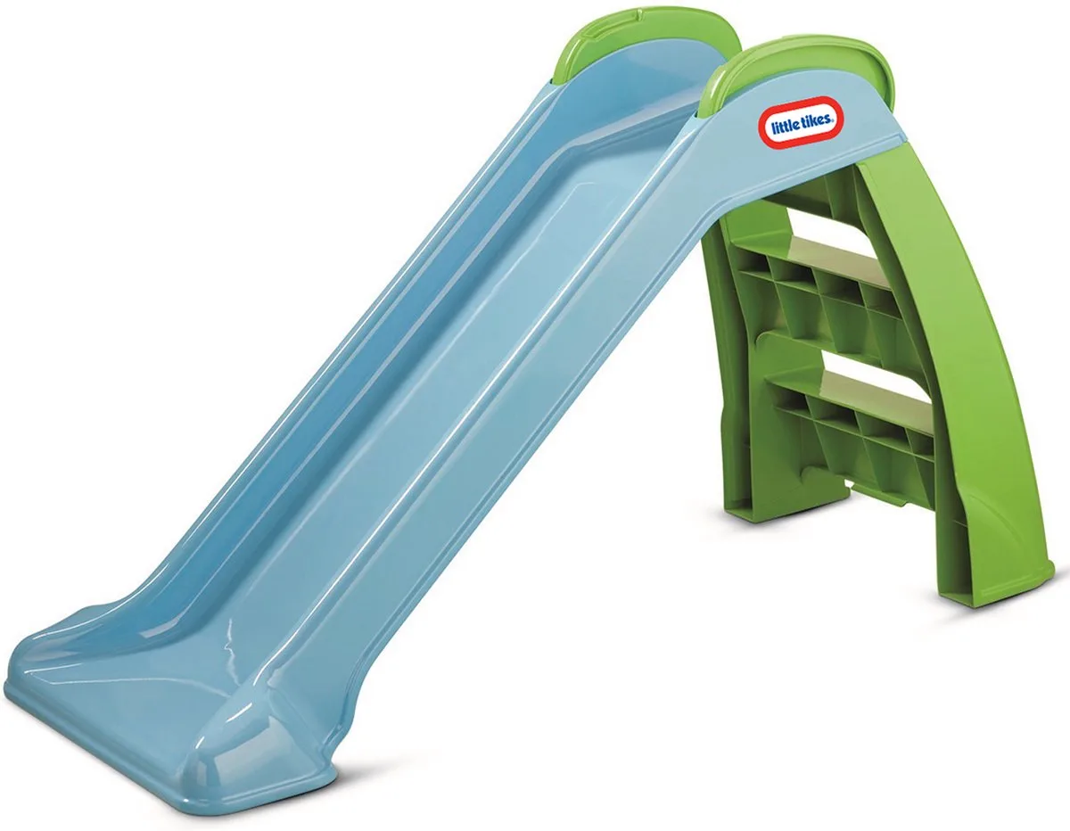 First Slide Glijbaan - 70 cm hoog - Blauw/Groen från Little Tikes i Blå – produktbild