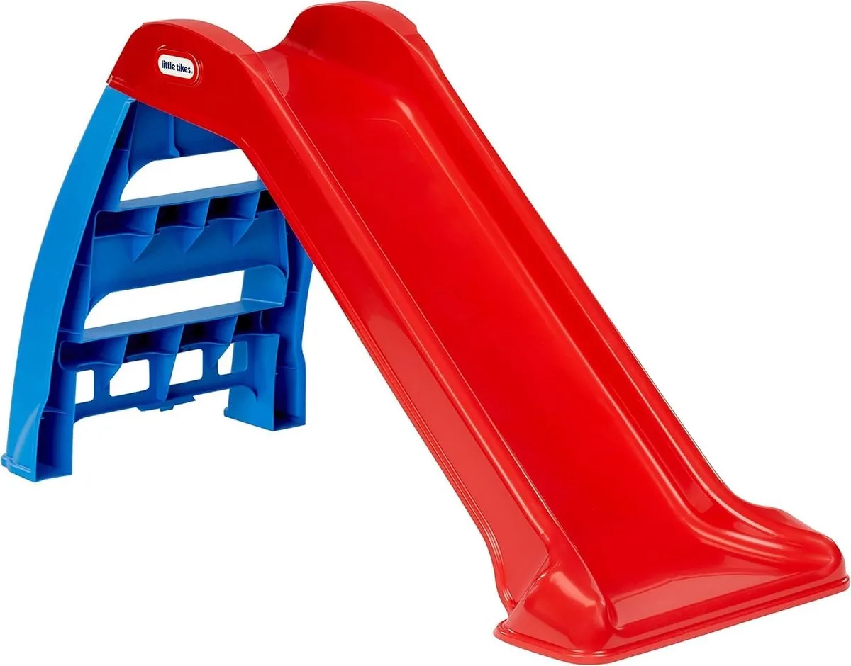 Glijbaan First Slide - Peuter -Voor Buiten en Binnen - Blauw Rood fra Little Tikes i Blauw met rood – produktbillede
