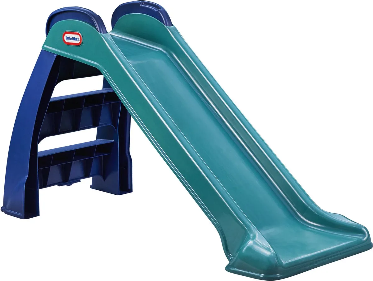 Glijbaan First Slide - Peuter -Voor Buiten en Binnen - Groen fra Little Tikes i Blå – produktbillede