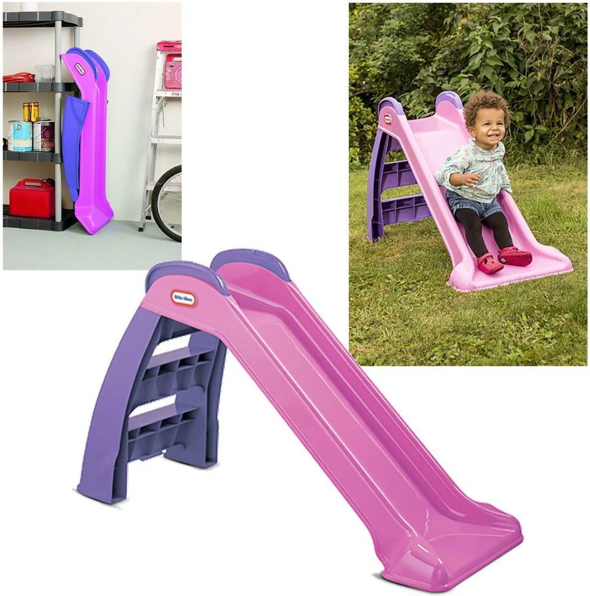 My First Slide Glijbaan - 70 cm hoog - Paars de Little Tikes en Rose – photo du produit