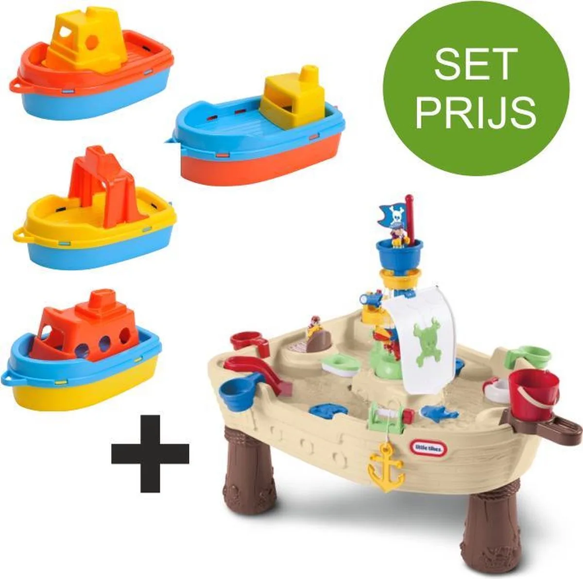 Piraten Watertafel met 4 kunststof bootjes von Little Tikes in Mehrfarbig – Produktfoto