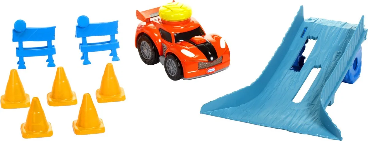 Slammin' Racers Stunt Jump - Speelgoedvoertuig fra Little Tikes i Blå – produktbillede