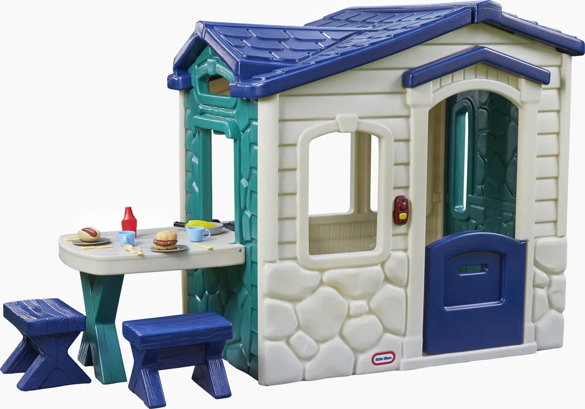 Speelhuis Picknick Jungle från Little Tikes i Vit, Blå – produktbild