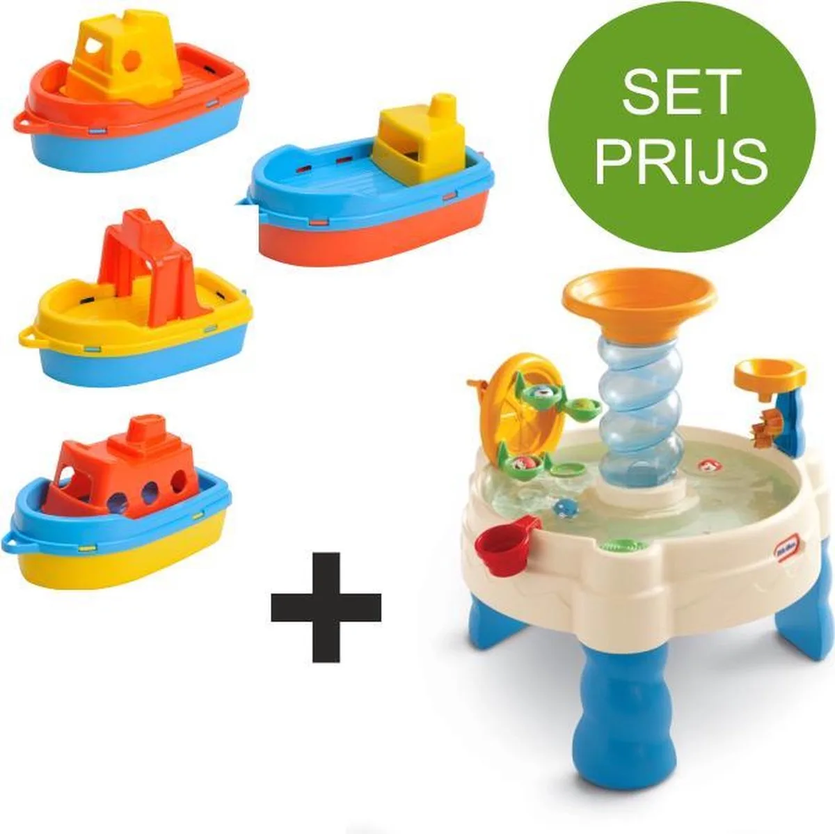 SPIRALIN' SEAS WATERPARK WATERTAFEL met 4 kunststof bootjes från Little Tikes i Flerfärgad – produktbild
