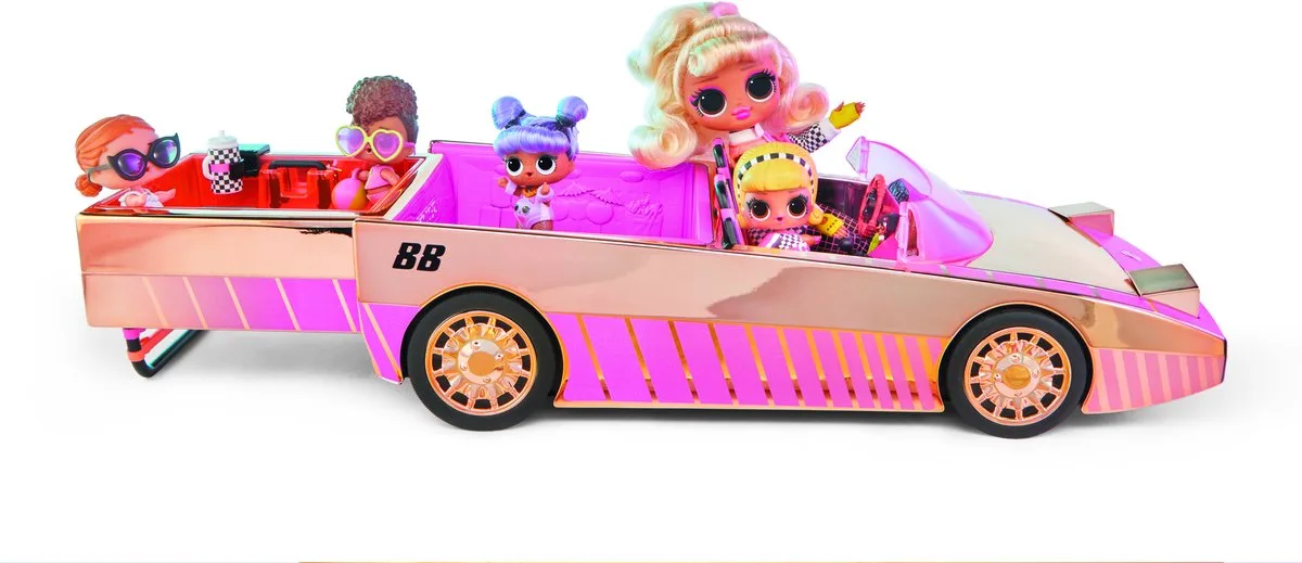 Car-Pool Coupe – Met exclusieve pop, verrassend zwembad en dansvloer, een cadeau voor kinderen vanaf 4 jaar van L.O.L. Surprise! in Roze – productfoto