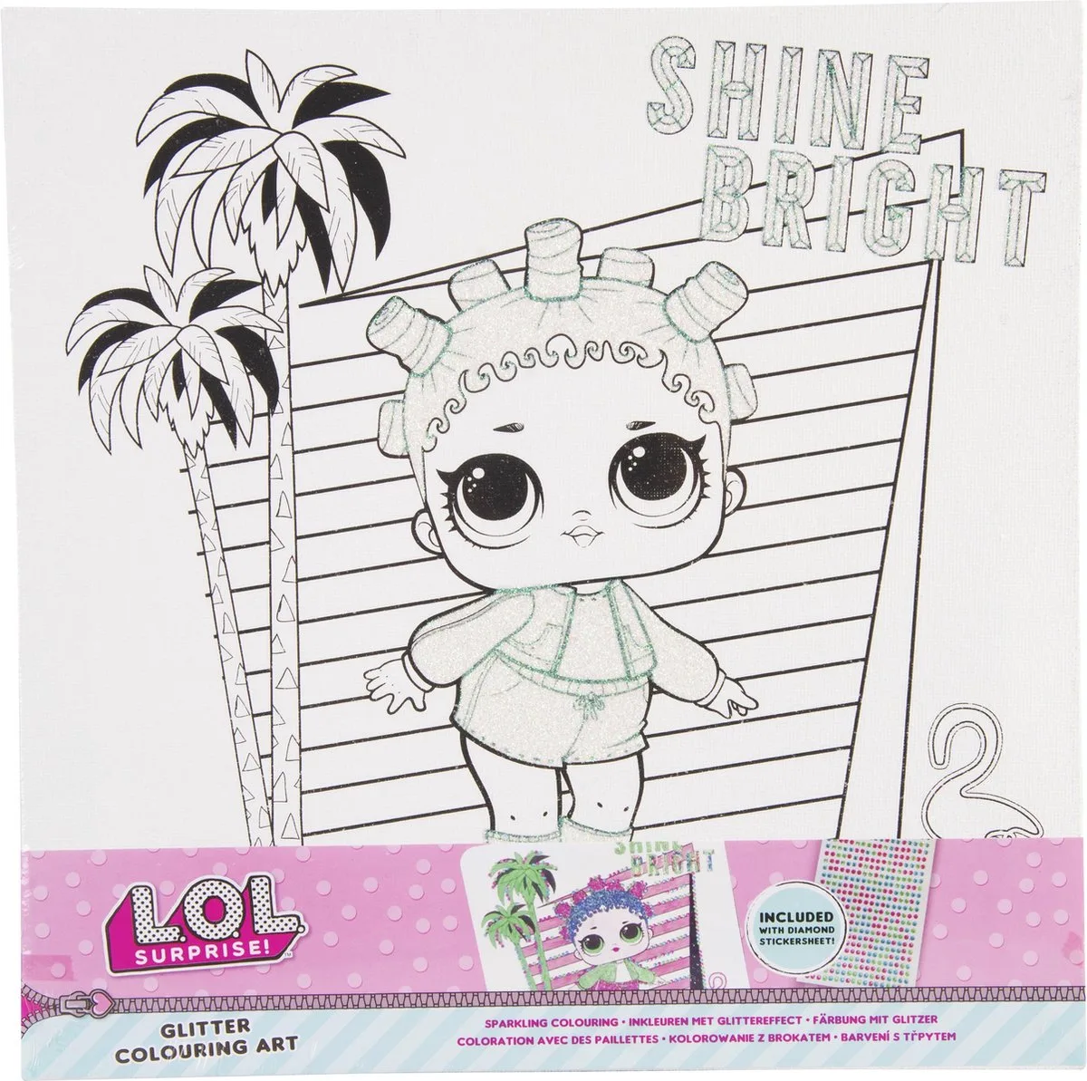 Diamond Painting Roller Sk8ter fra L.O.L. Surprise! i Flerfarvet – produktbillede