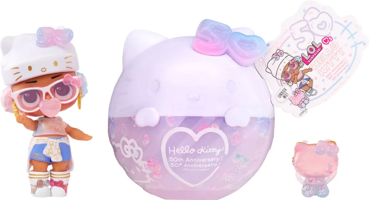 Loves Hello Kitty Tot - Minipop van L.O.L. Surprise! in Crystal Cutie – productfoto