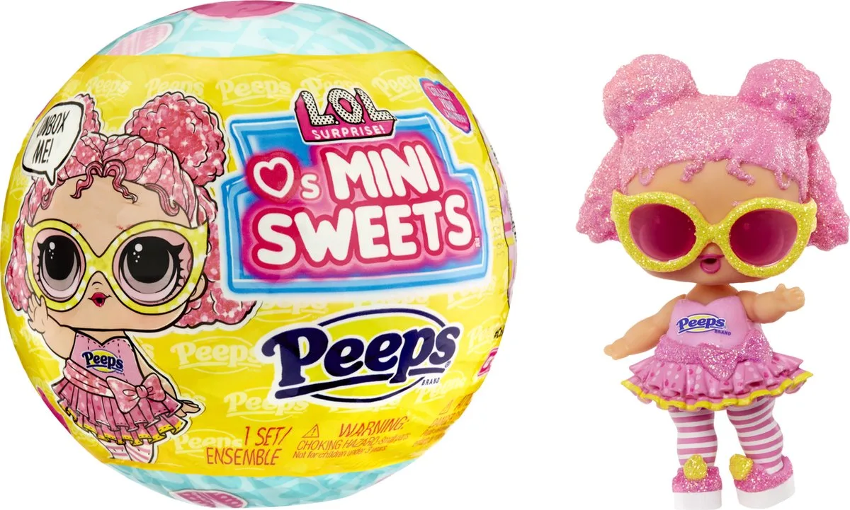 Loves PEEPS - 7,6 cm - Fluff Chick - Minipop van L.O.L. Surprise! in Luff Chick – productfoto
