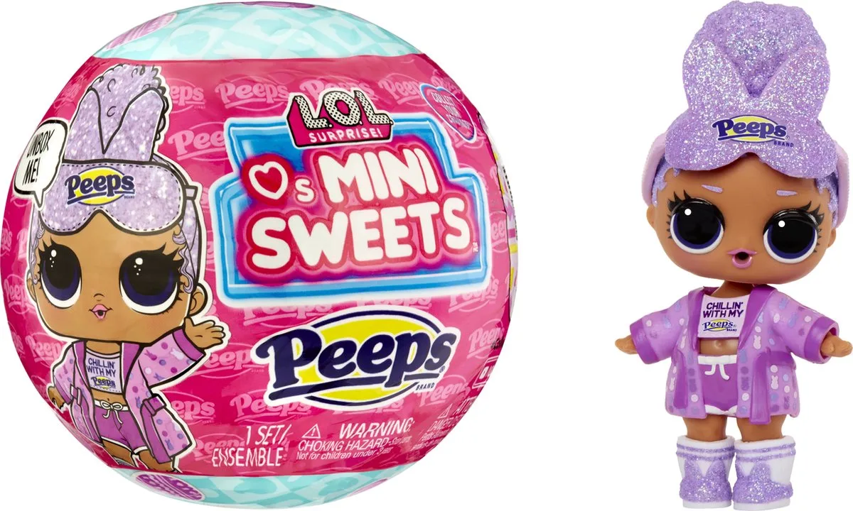 Loves PEEPS - 7,6 cm - Minipop von L.O.L. Surprise! in Cozy Bunny – Produktfoto