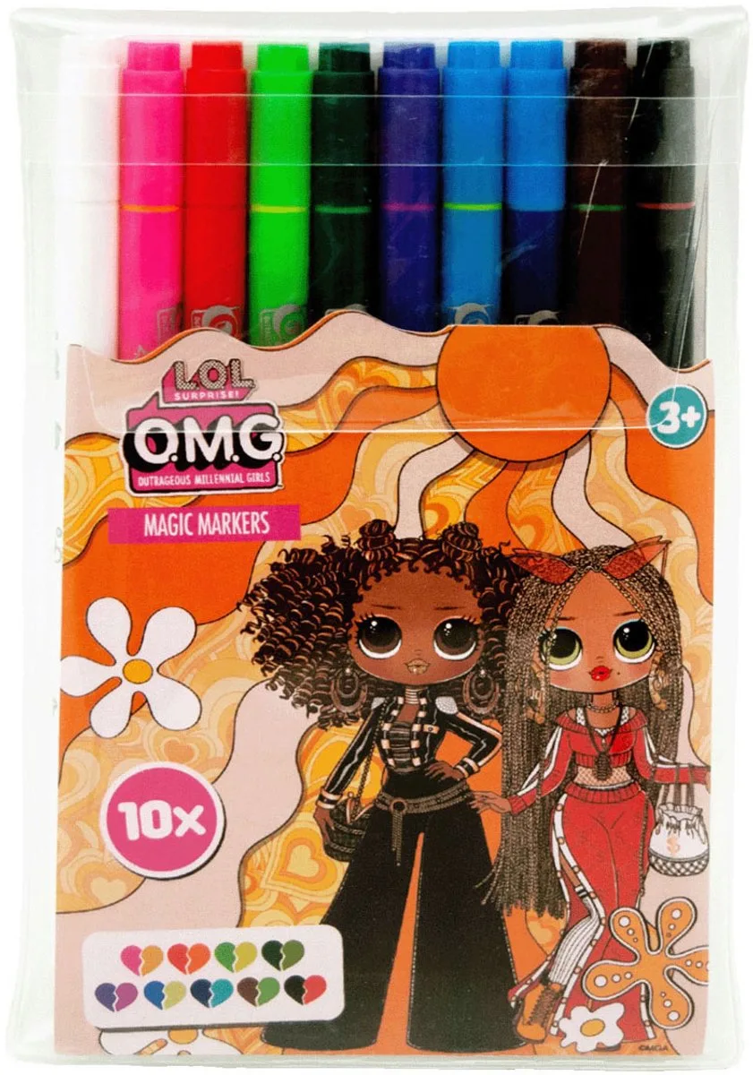 magische stiften - creatieve speelgoedset 10 kleuren. van L.O.L. Surprise! in Meerkleurig – productfoto