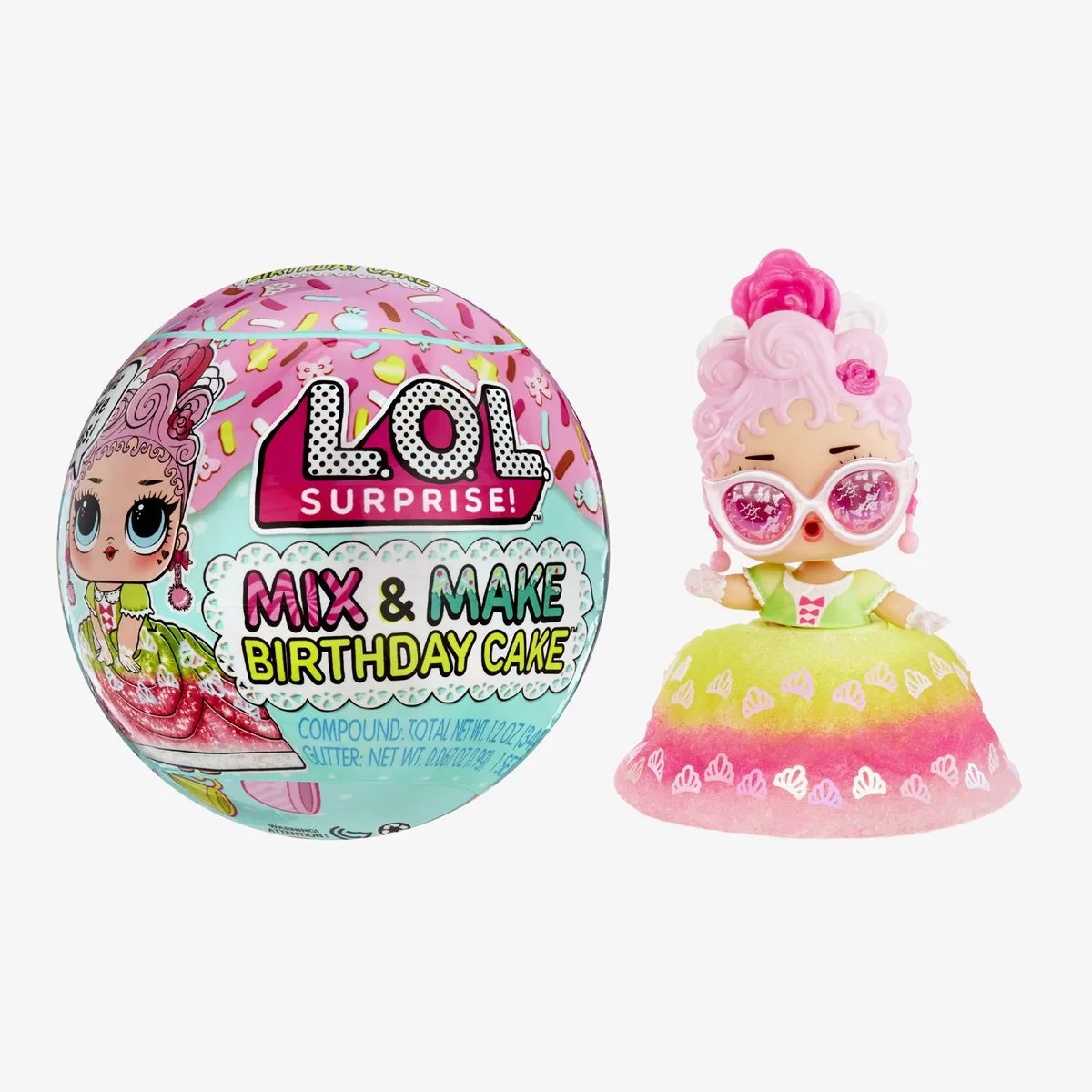 Mix & Make Birthday Cake - Verrassingsitem - Minipop van L.O.L. Surprise! in Meerkleurig – productfoto