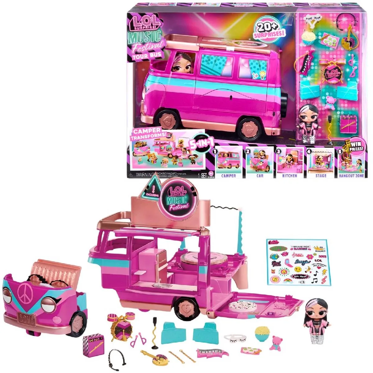 LOL Music Festival Tour Bus Playset von L.O.L. Surprise! in Mehrfarbig – Produktfoto