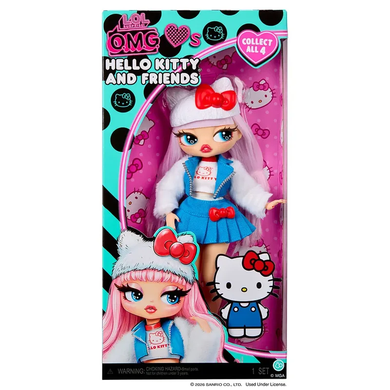 O.M.G.™ Loves Hello Kitty® and Friends – Hello Kitty™ – modepop geïnspireerd op een Hello Kitty® and Friends-personage - spelen en tentoonstellen! de L.O.L. Surprise! en Hello Kitty™ – photo du produit 6 sur 6