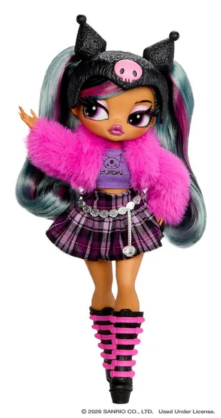 O.M.G.™ Loves Hello Kitty® and Friends – Kuromi™ – modepop geïnspireerd op een Hello Kitty® and Friends-personage - spelen en tentoonstellen! de L.O.L. Surprise! en Kuromi™ – photo du produit 2 sur 4