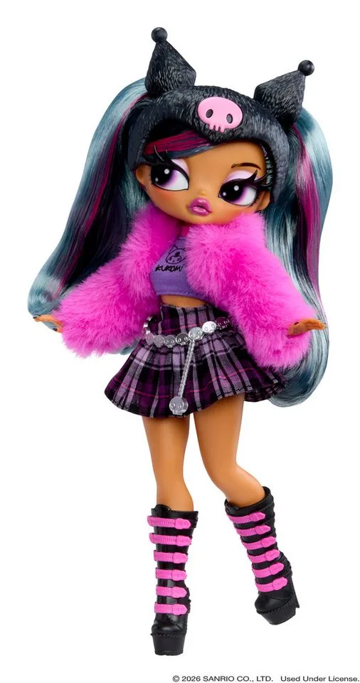 O.M.G.™ Loves Hello Kitty® and Friends – Kuromi™ – modepop geïnspireerd op een Hello Kitty® and Friends-personage - spelen en tentoonstellen! de L.O.L. Surprise! en Kuromi™ – photo du produit 3 sur 4