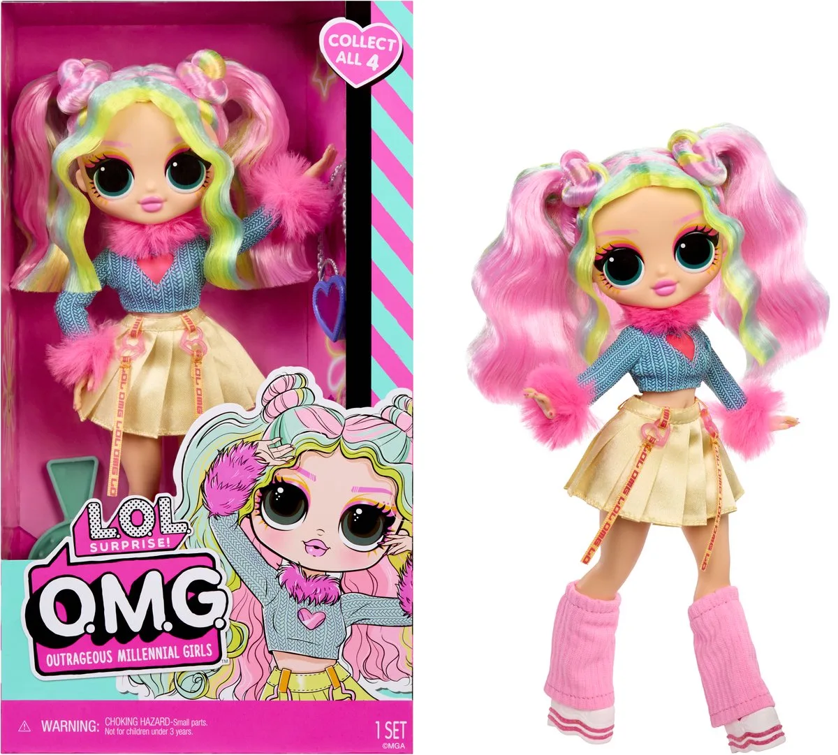 OMG Doll Bubblegum D.J van L.O.L. Surprise! in Meerkleurig – productfoto