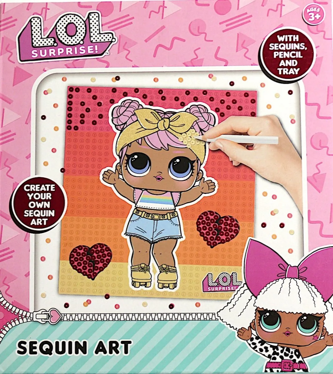 pailletten schilderij maken - Creatieve set voor kinderen de L.O.L. Surprise! – photo du produit