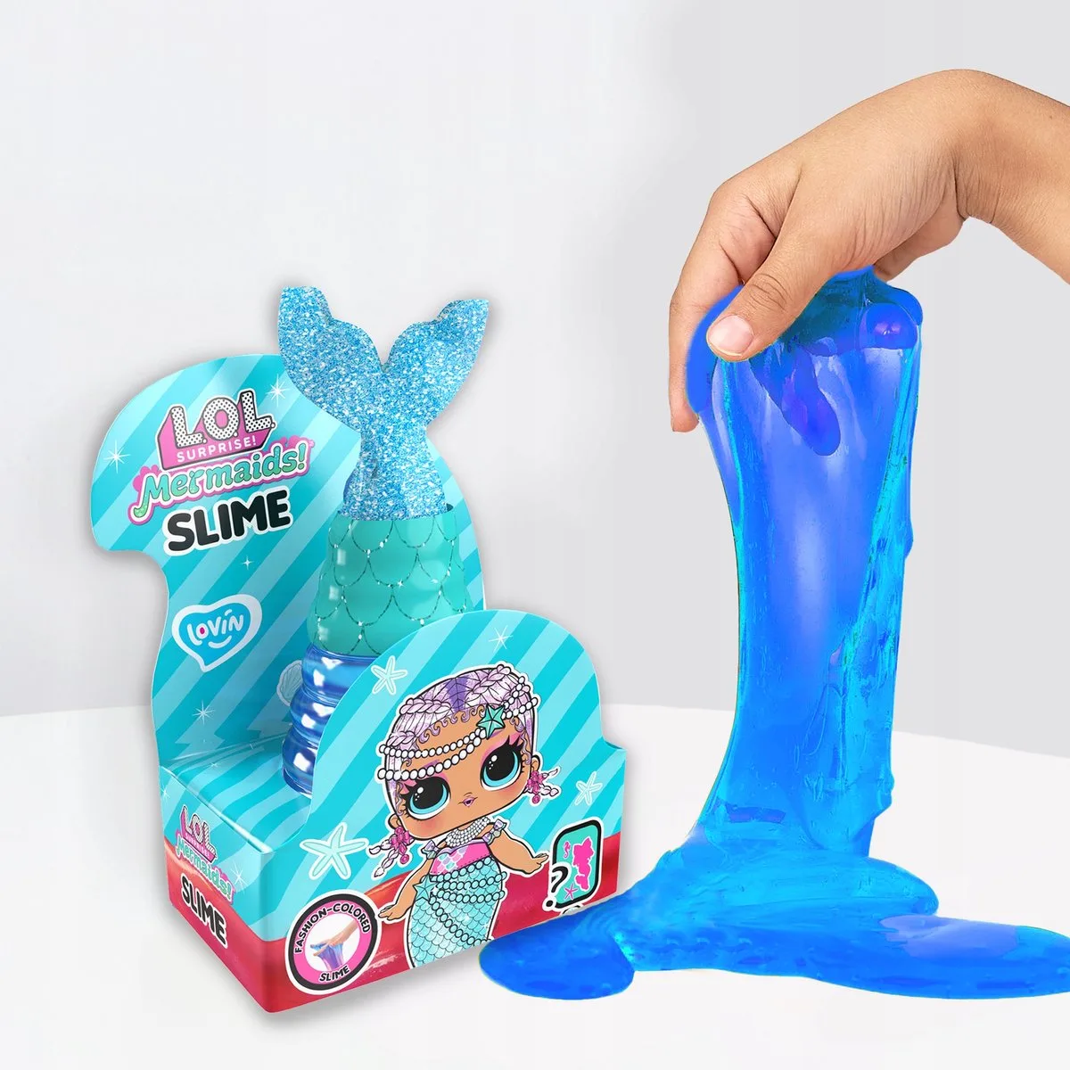 Slijm Kneedbare Klei Zeemeermin 250ml - Sensorisch Speelgoed de L.O.L. Surprise! en Turquoise – photo du produit