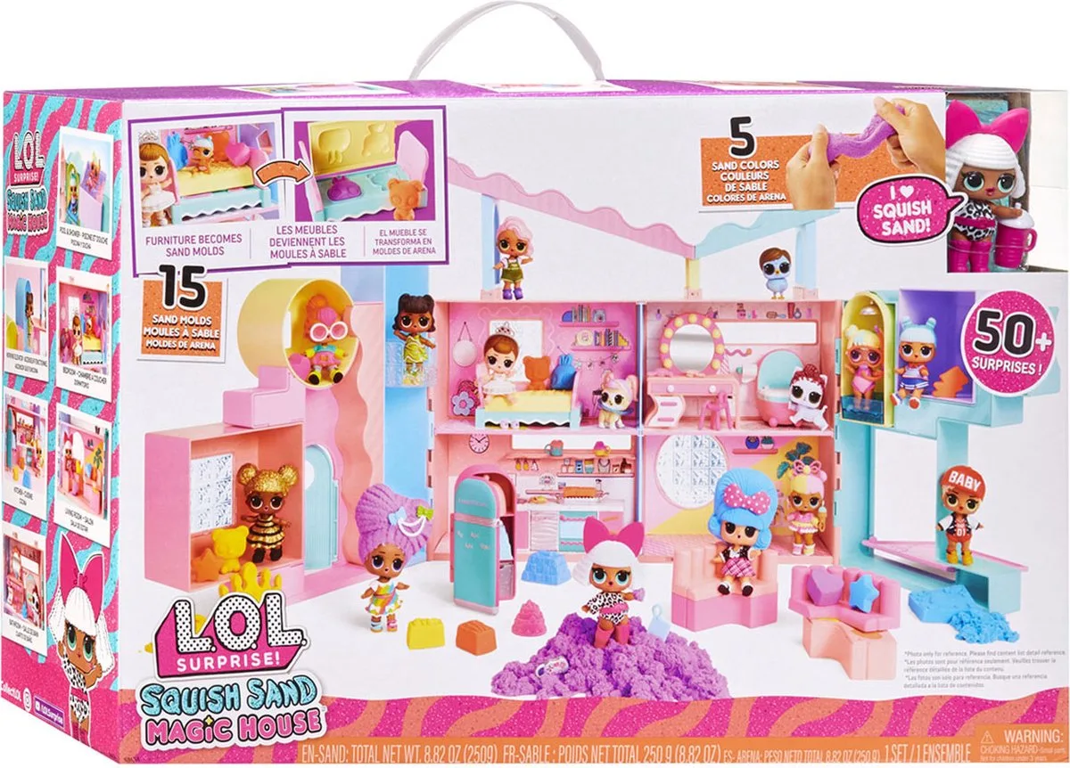 Squish Sand Magic House - Met minipop - Poppenhuis von L.O.L. Surprise! in Mehrfarbig – Produktfoto