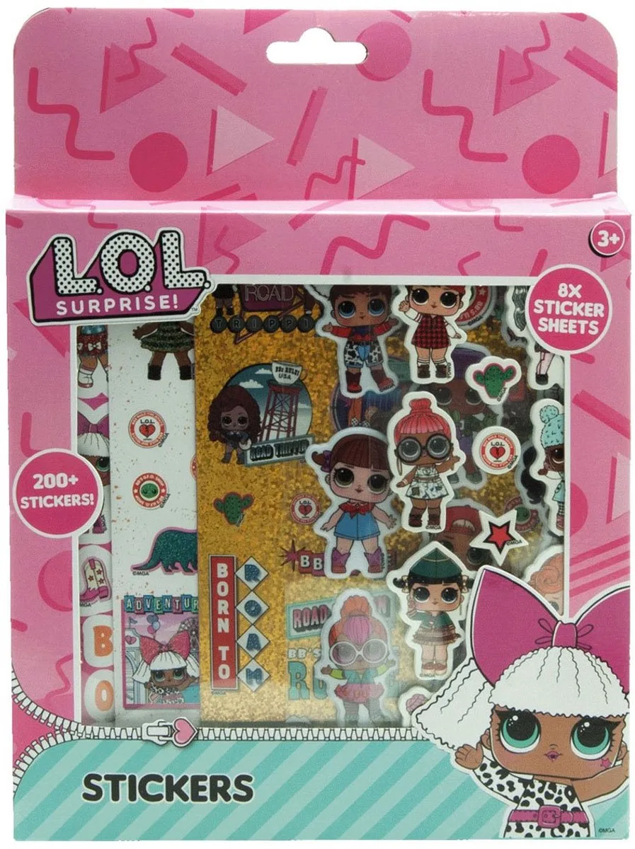 Stickerset, 200st. de L.O.L. Surprise! en Multicolore – photo du produit